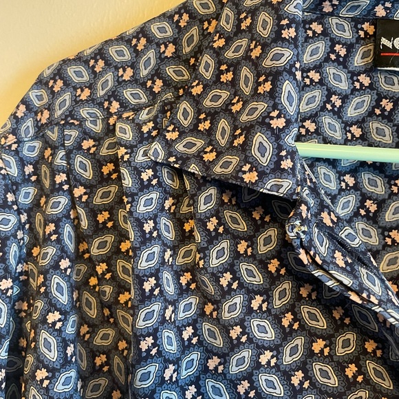 90s paisley print button-down top - Picture 3 of 8